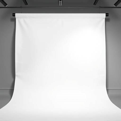 Seamless white paper backdrop roll